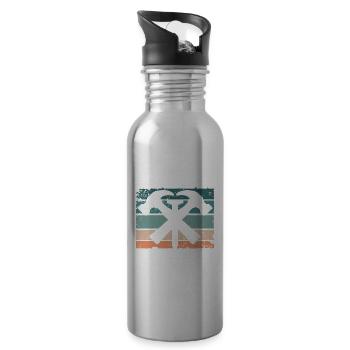 Dachdecker Dachspengler Dachklempner - Trinkflasche mit integriertem Trinkhalm - Lightsilver - Rechts