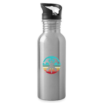 Dachdecker Dachspengler Dachklempner - Trinkflasche mit integriertem Trinkhalm - Lightsilver - Rechts