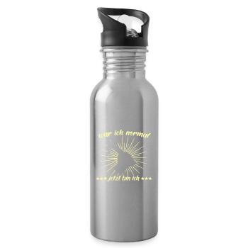 Dachdecker Dachspengler Dachklempner - Trinkflasche mit integriertem Trinkhalm - Lightsilver - Rechts