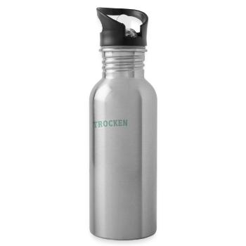 Trockenbauer Trockenbaumonteur Trockenbau - Trinkflasche mit integriertem Trinkhalm - Lightsilver - Rechts