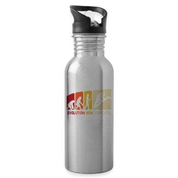 Dachdecker Evolution Dachdecken - Trinkflasche mit integriertem Trinkhalm - Lightsilver - Rechts