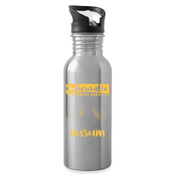 Husum Ebike Husumer Ebiker - Trinkflasche mit integriertem Trinkhalm - Lightsilver - Rechts