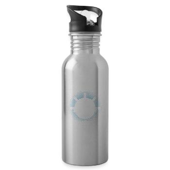 Captain Always Right Kapitän - Water bottle with straw - silver - Right