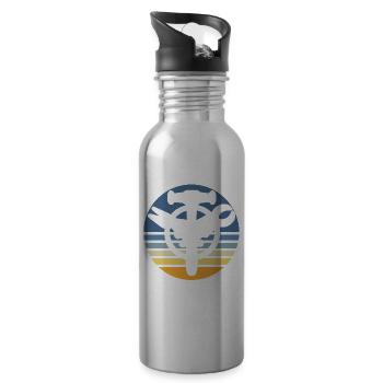 Spengler Motif Bauspengler Guild - Water bottle with straw - silver - Right