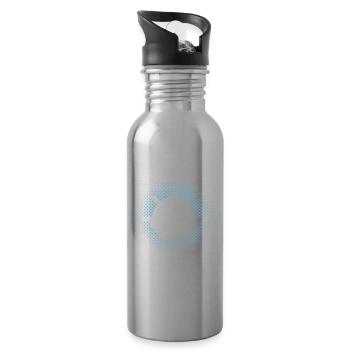 Captain My Boat My Rules Kapitän - Water bottle with straw - silver - Right