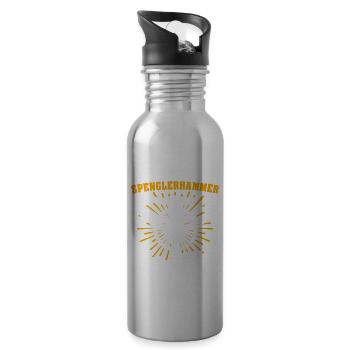 Spengler Bauspengler Spengeln Karrosseriespengler - Trinkflasche mit integriertem Trinkhalm - Lightsilver - Rechts