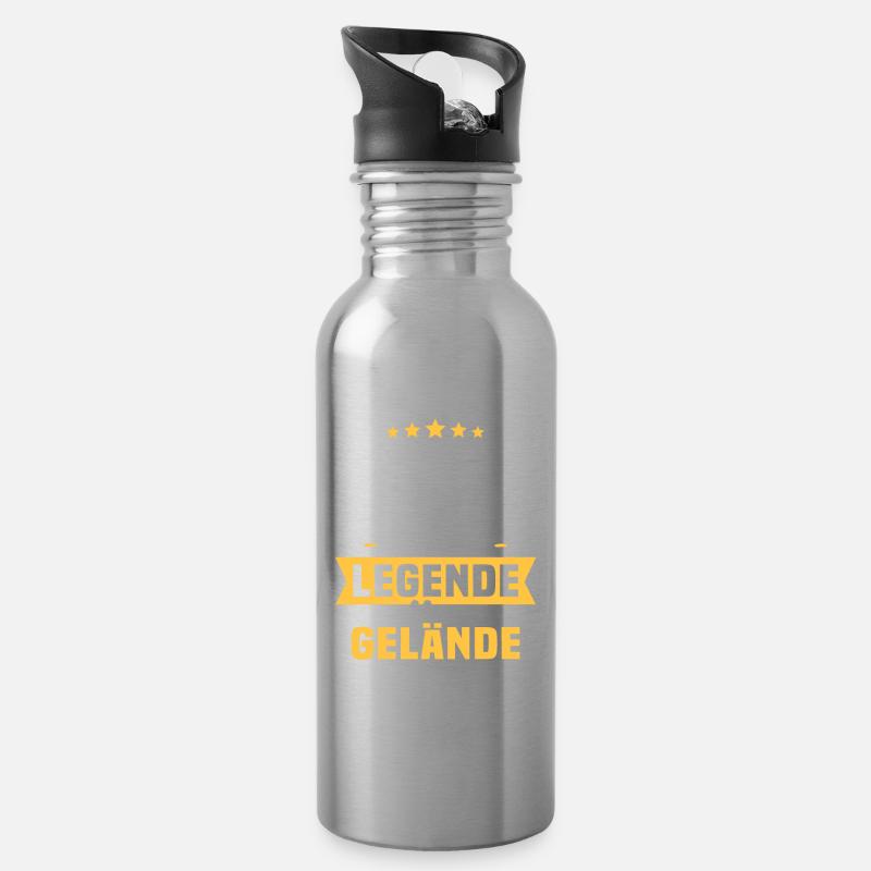 Rente 2023 Ruhestand Rentner - Trinkflasche mit integriertem Trinkhalm - Lightsilver