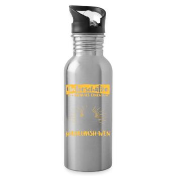 Wilhelmshaven Ebike Wilhelmshavener Ebiker - Trinkflasche mit integriertem Trinkhalm - Lightsilver - Rechts