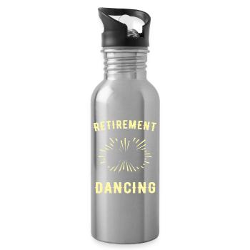 Line Dancer Line Dancing - Trinkflasche mit integriertem Trinkhalm - Lightsilver - Rechts