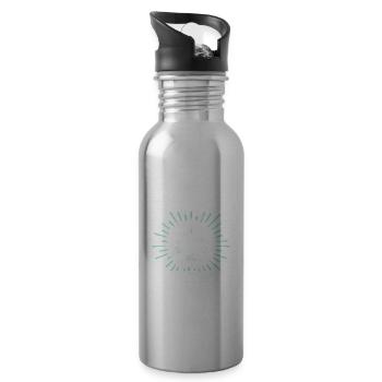 Zimmermann Zimmerer - Trinkflasche mit integriertem Trinkhalm - Lightsilver - Rechts