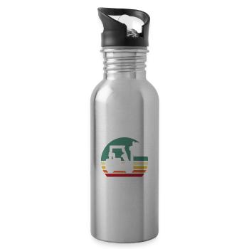 Forklift Forklift Driver - Water bottle with straw - silver - Right