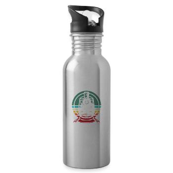 Gartenbahn Spur G Modelleisenbahn - Trinkflasche mit integriertem Trinkhalm - Lightsilver - Rechts