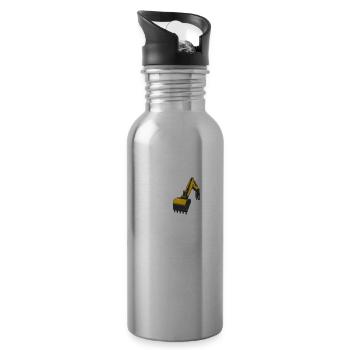 Pelle hydraulique Heartline Pilote de pelle - Gourde avec paille intégrée - argent clair - Droite
