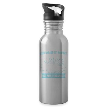 Boltenhagen Sprüche Boltenhagener Spruch - Trinkflasche mit integriertem Trinkhalm - Lightsilver - Rechts