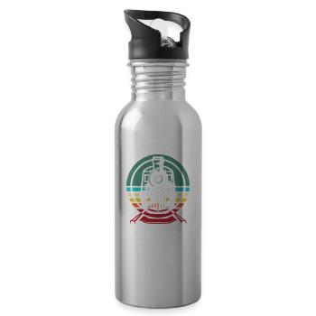 Modelleisenbahn Spur G - Trinkflasche mit integriertem Trinkhalm - Lightsilver - Rechts