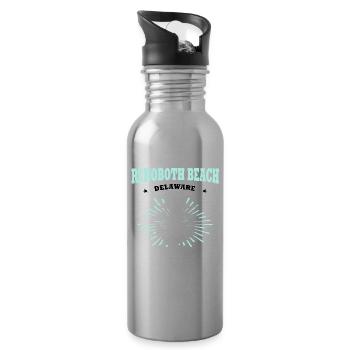 Rehoboth Beach - Trinkflasche mit integriertem Trinkhalm - Lightsilver - Rechts