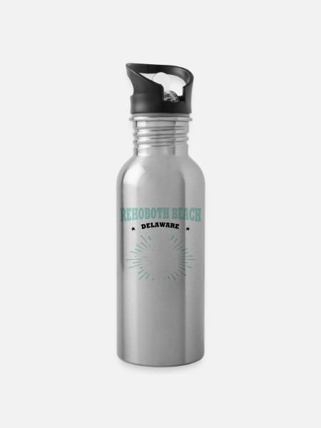 Rehoboth Beach - Trinkflasche mit integriertem Trinkhalm - 