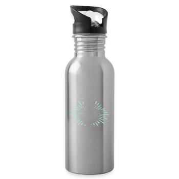 Saugatuck souvenir - Trinkflasche mit integriertem Trinkhalm - Lightsilver - Rechts