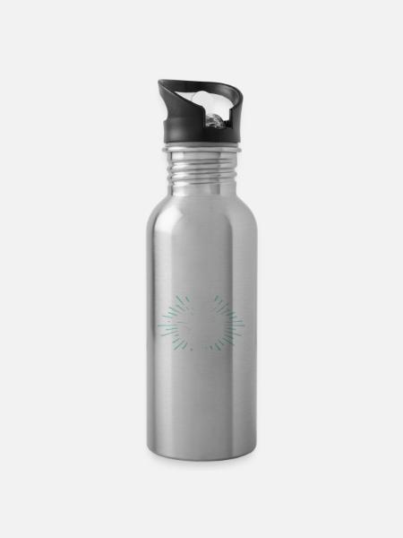 Saugatuck souvenir - Trinkflasche mit integriertem Trinkhalm -