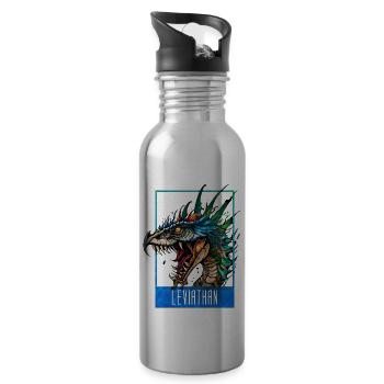 Monstre Léviathan - Gourde avec paille intégrée - argent clair - Droite