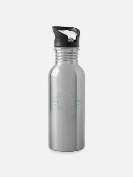 Wolgast Sprüche - Trinkflasche mit integriertem Trinkhalm -
