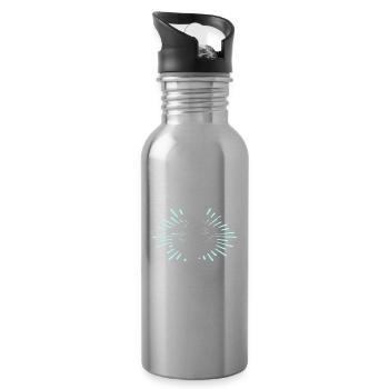 Norden Sprüche Nordener - Trinkflasche mit integriertem Trinkhalm - Lightsilver - Rechts