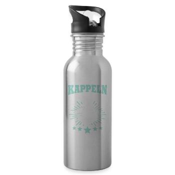 Kappeln Kappelner - Trinkflasche mit integriertem Trinkhalm - Lightsilver - Rechts