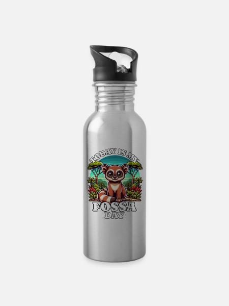 Fossa - Trinkflasche mit integriertem Trinkhalm -