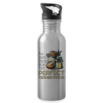 Sourdough Fermantation - Water bottle with straw - silver - Right