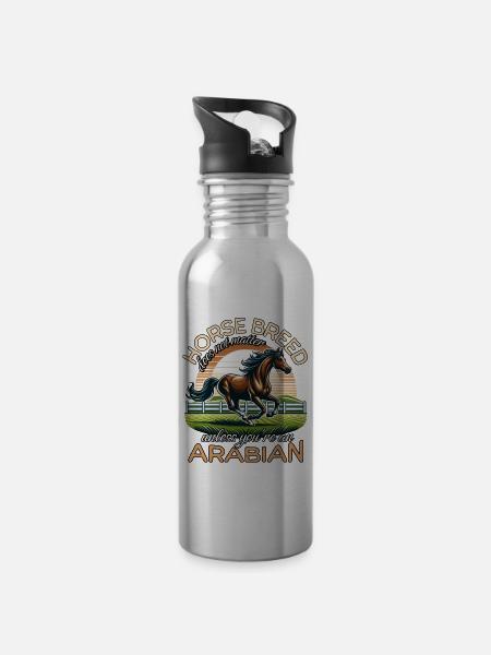 Araber - Trinkflasche mit integriertem Trinkhalm - 