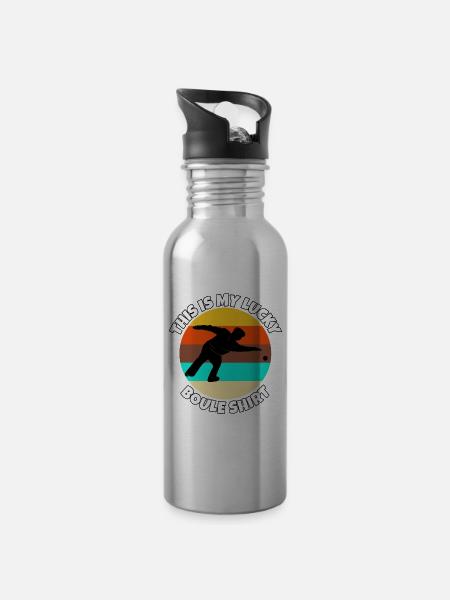 Boule - Trinkflasche mit integriertem Trinkhalm -
