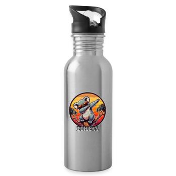 Koala - Water bottle with straw - silver - Right