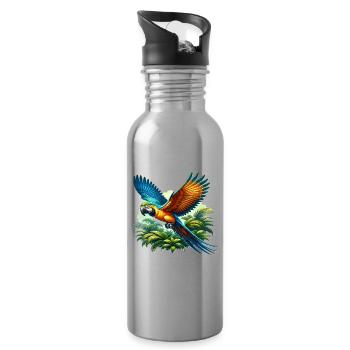 Parrot - Water bottle with straw - silver - Right