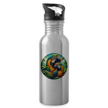 Parrot - Water bottle with straw - silver - Right