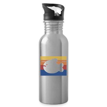 Save Blobfish - Trinkflasche mit integriertem Trinkhalm - Lightsilver - Rechts
