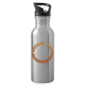 Squash Gewinner - Trinkflasche mit integriertem Trinkhalm - Lightsilver - Rechts