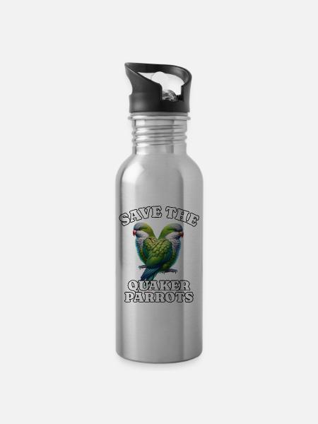 Mönchssittich Save Quaker Parrot - Trinkflasche mit integriertem Trinkhalm -