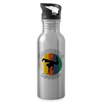 Légende de la capoeira - Gourde avec paille intégrée - argent clair - Droite