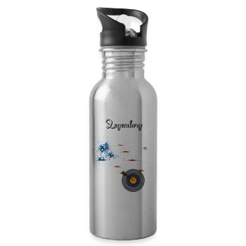 Trainer Bogenschiessen US - Trinkflasche mit integriertem Trinkhalm - Lightsilver - Rechts