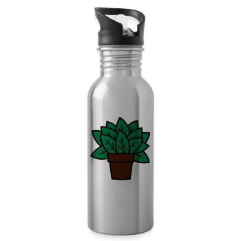 Plant gift idea plant gift idea - Water bottle with straw - silver - Right