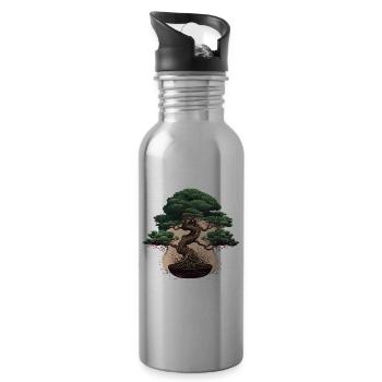 Nature Petit trésor - Gourde avec paille intégrée - argent clair - Droite