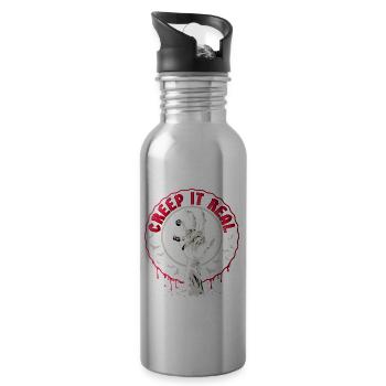 Halloween Costume Halloween Party - Water bottle with straw - silver - Right