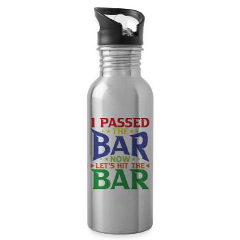 I Passed The Bar Now Let's Hit The Bar 5 - Trinkflasche mit integriertem Trinkhalm - Lightsilver - Rechts