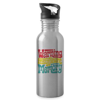 Warning Insufficient Memory 5 - Trinkflasche mit integriertem Trinkhalm - Lightsilver - Rechts