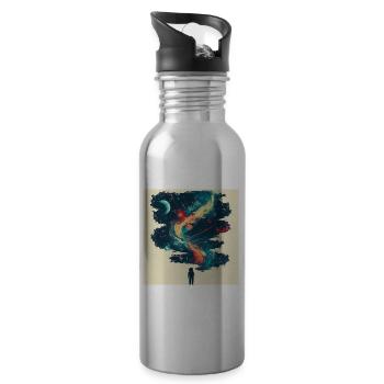 Space promises - Water bottle with straw - silver - Right