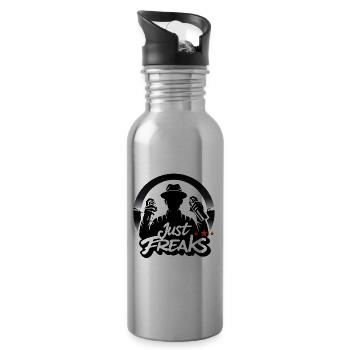 Just Freaks Graffiti Sprayer Tag - Just Freaks ® - Trinkflasche mit integriertem Trinkhalm - Lightsilver - Rechts