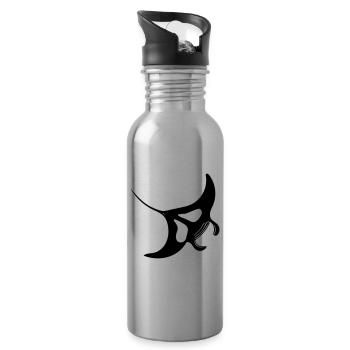 Manta Rochen Vector - Gourde avec paille intégrée - argent clair - Droite