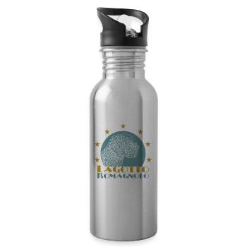 Cane11 2 - Water bottle with straw - silver - Right