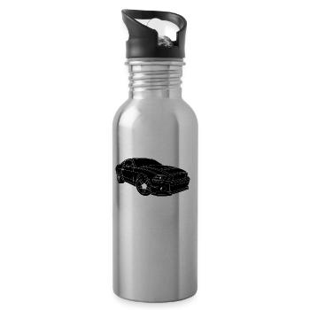voiture - Gourde avec paille intégrée - argent clair - Droite