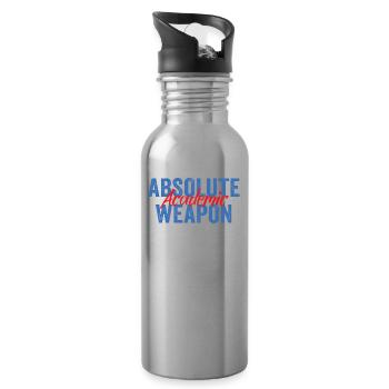 Studenten Absolute Academic Weapon - Trinkflasche mit integriertem Trinkhalm - Lightsilver - Rechts